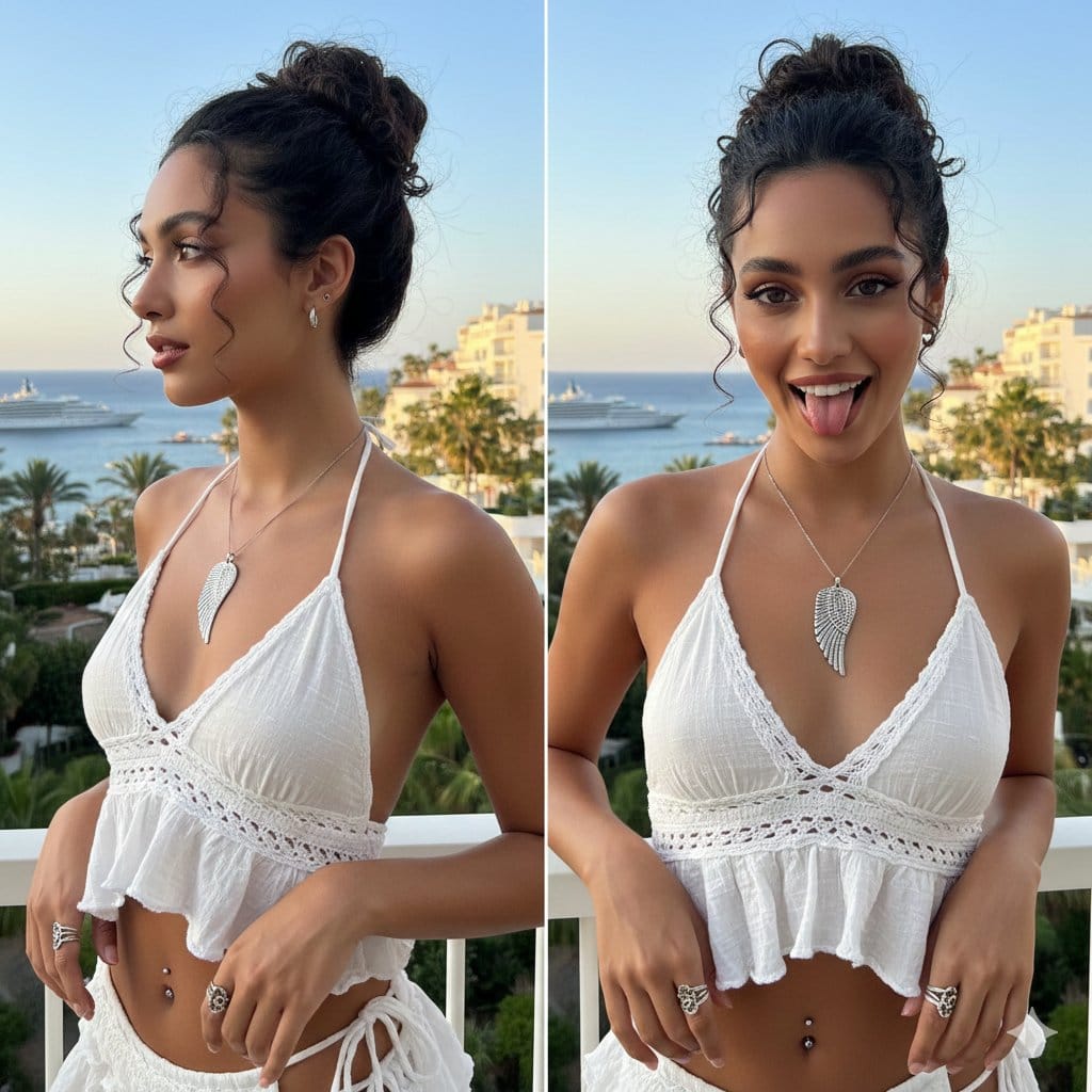 Coastal Chic Two-Panel Collage Portrait