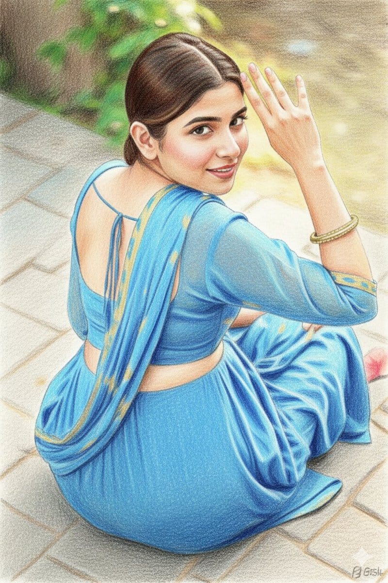 Colored Pencil Sketchbook Illustration