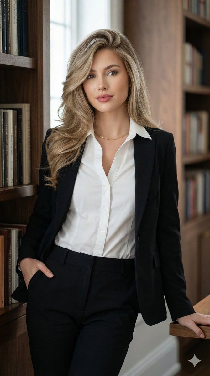 Corporate Chic Portrait in an Executive Office