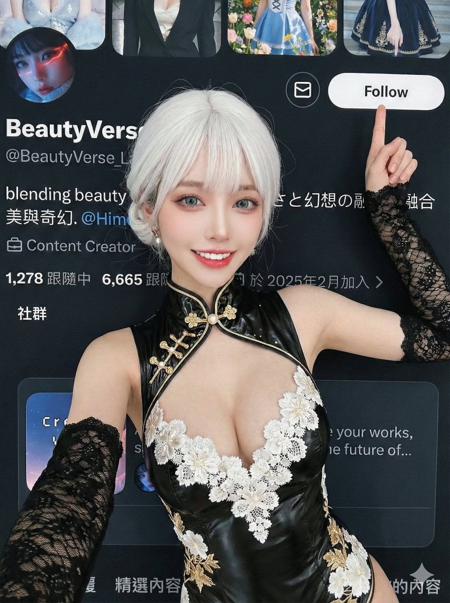 Creative Composite for 'Follow' Button Promo