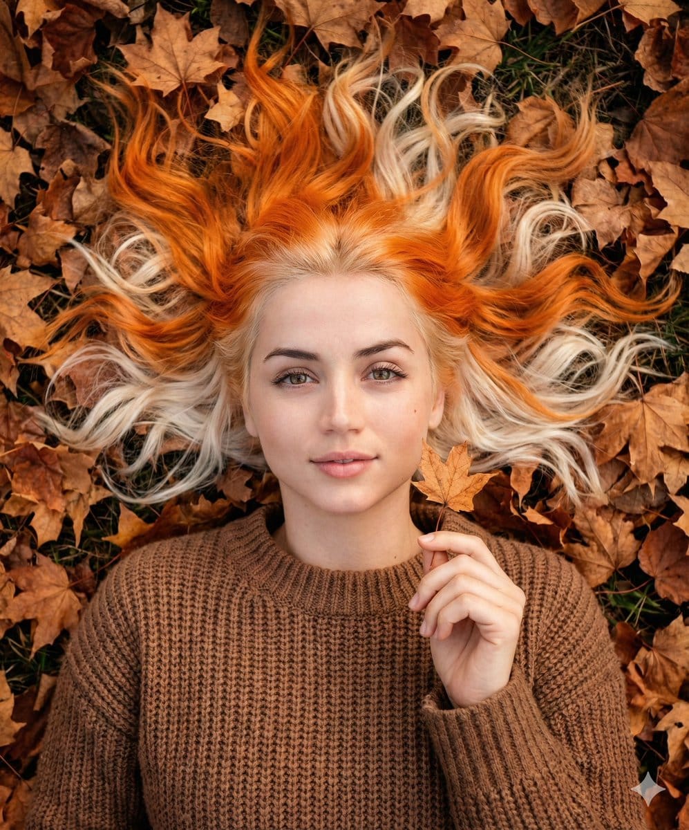 Dreamy Autumnal Portrait of a Young Woman