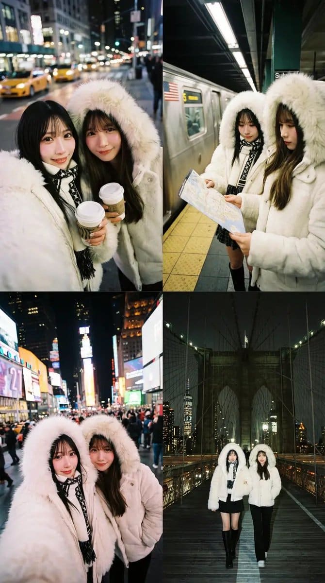 Dual Portrait Arrangement with Location Context