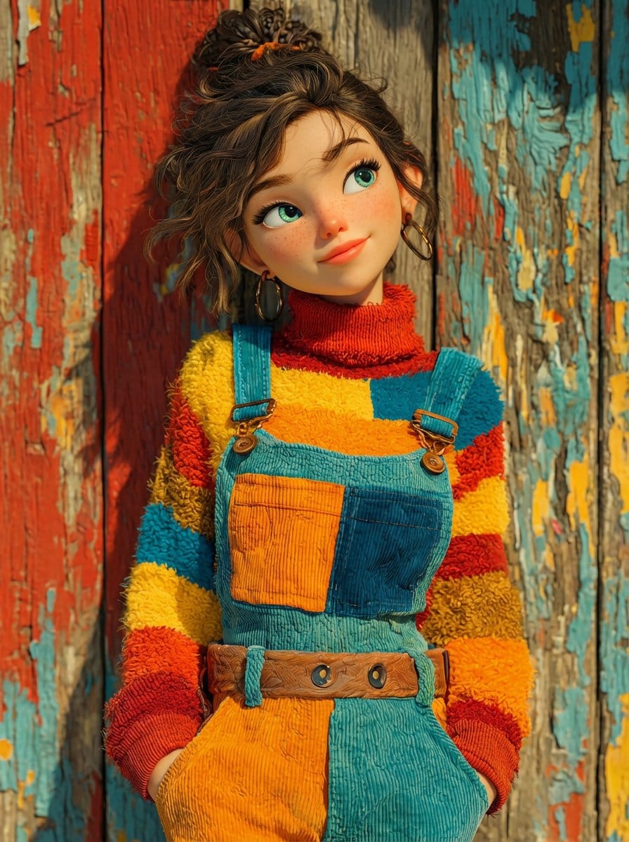 Dual Prompts: Painterly Portrait and Pixar-Style 3D Character
