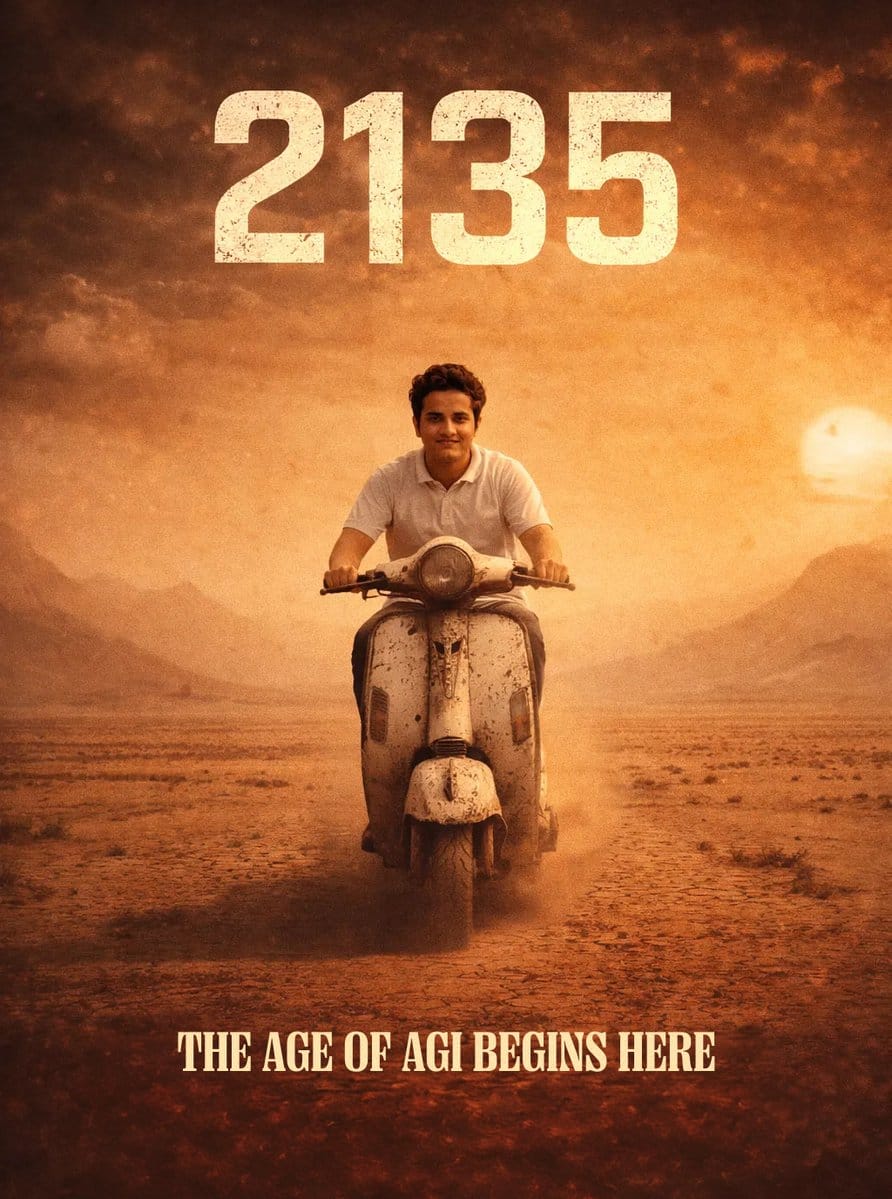 Dystopian Poster Prompt with Text Rendering Test