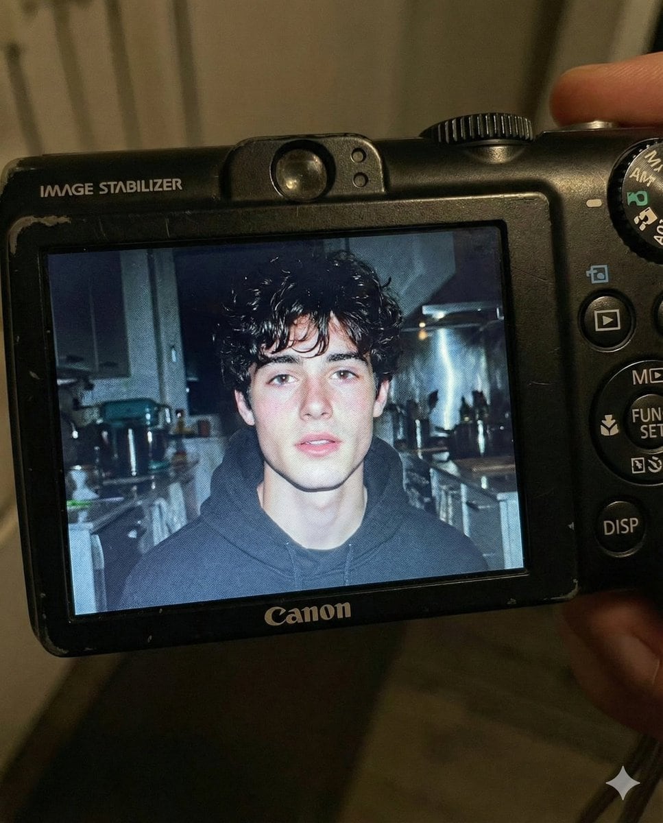 Early 2000s Digital Camera Flash Portrait Prompt