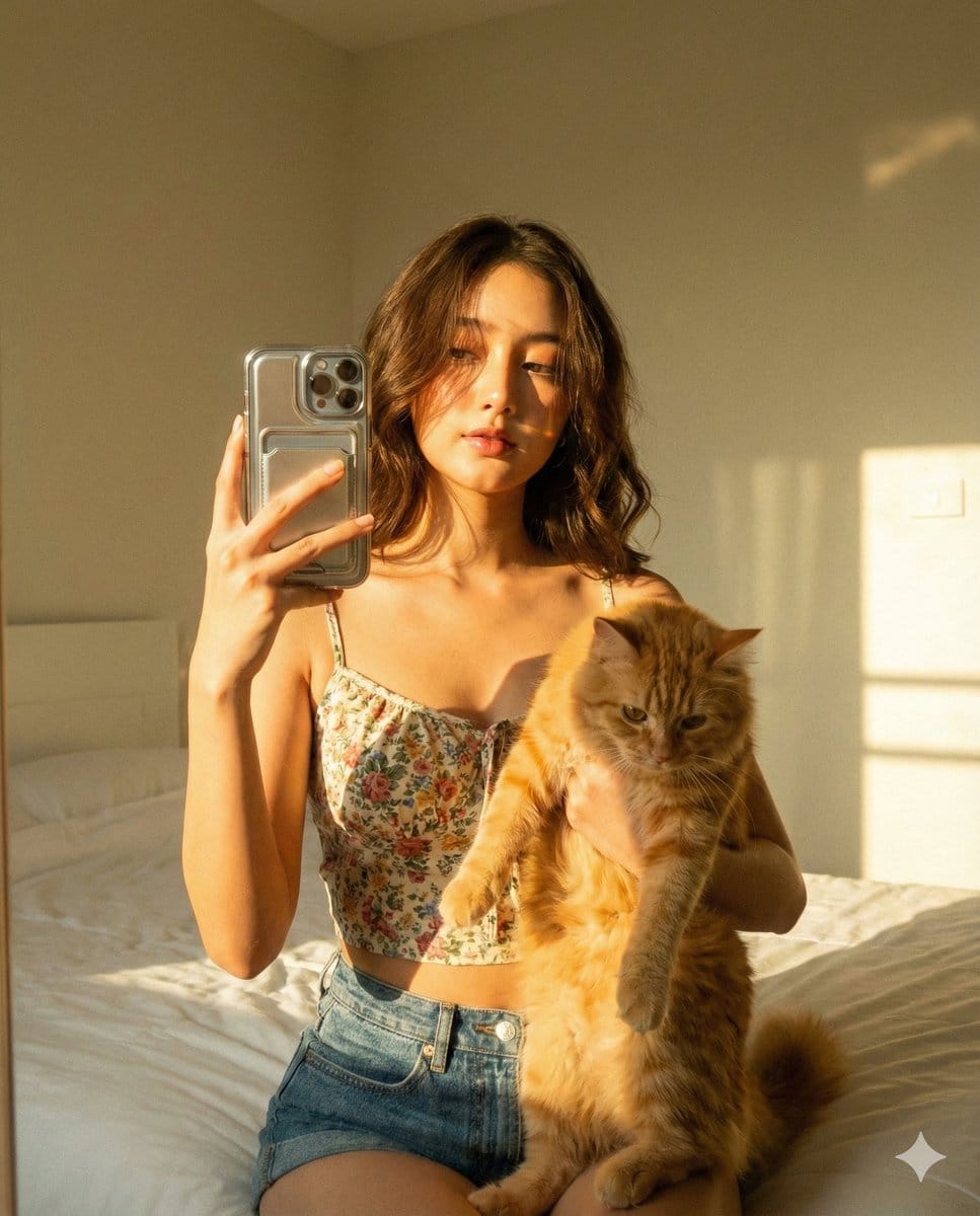 Early 2000s Digital Camera Mirror Selfie