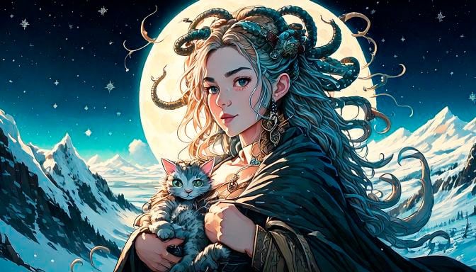 Edit moon position and change painting style