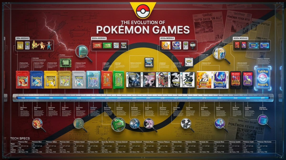 Encyclopedic 3D Infographic Evolution Chart