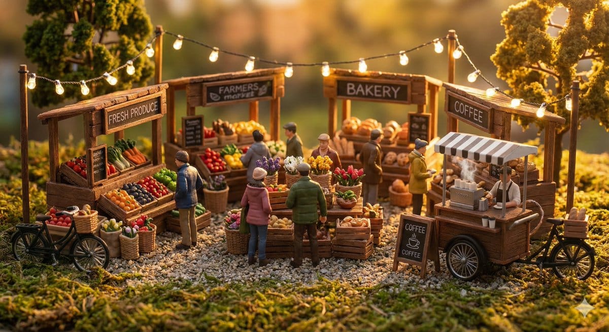 Everyday Life Tiny Diorama Prompt