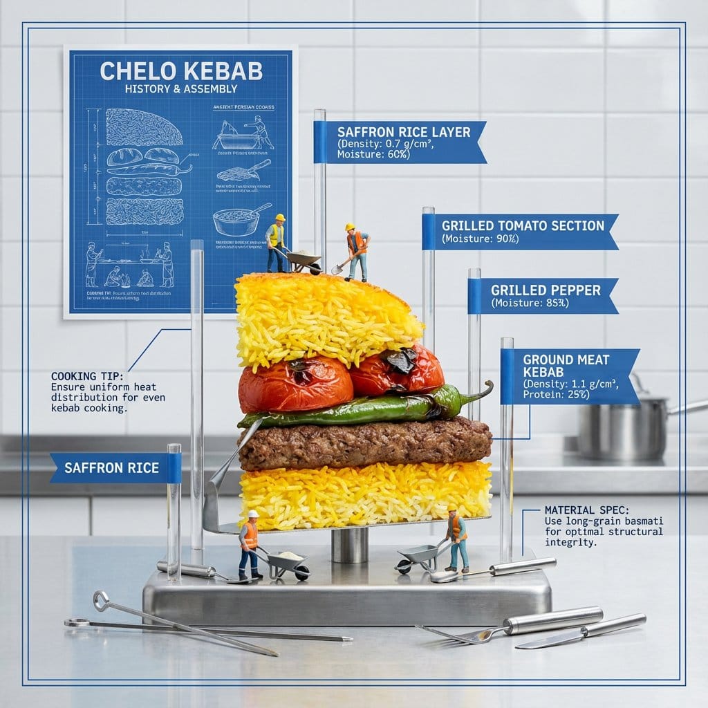 Exploded Food Diagram Technical Photography Prompt