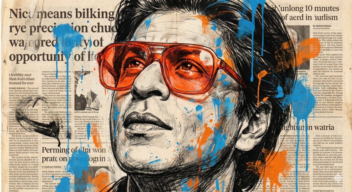 Expressive Portrait with Abstract Expressionism Style