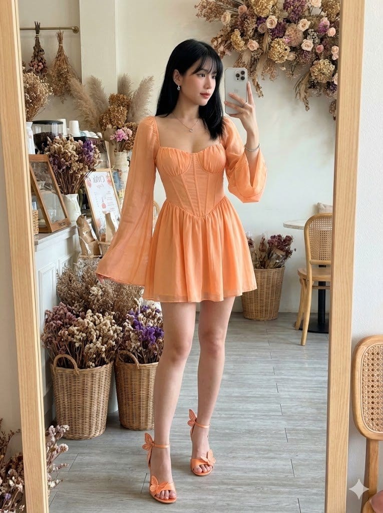 Fairy-Core Mirror Selfie with Identity Lock Prompt