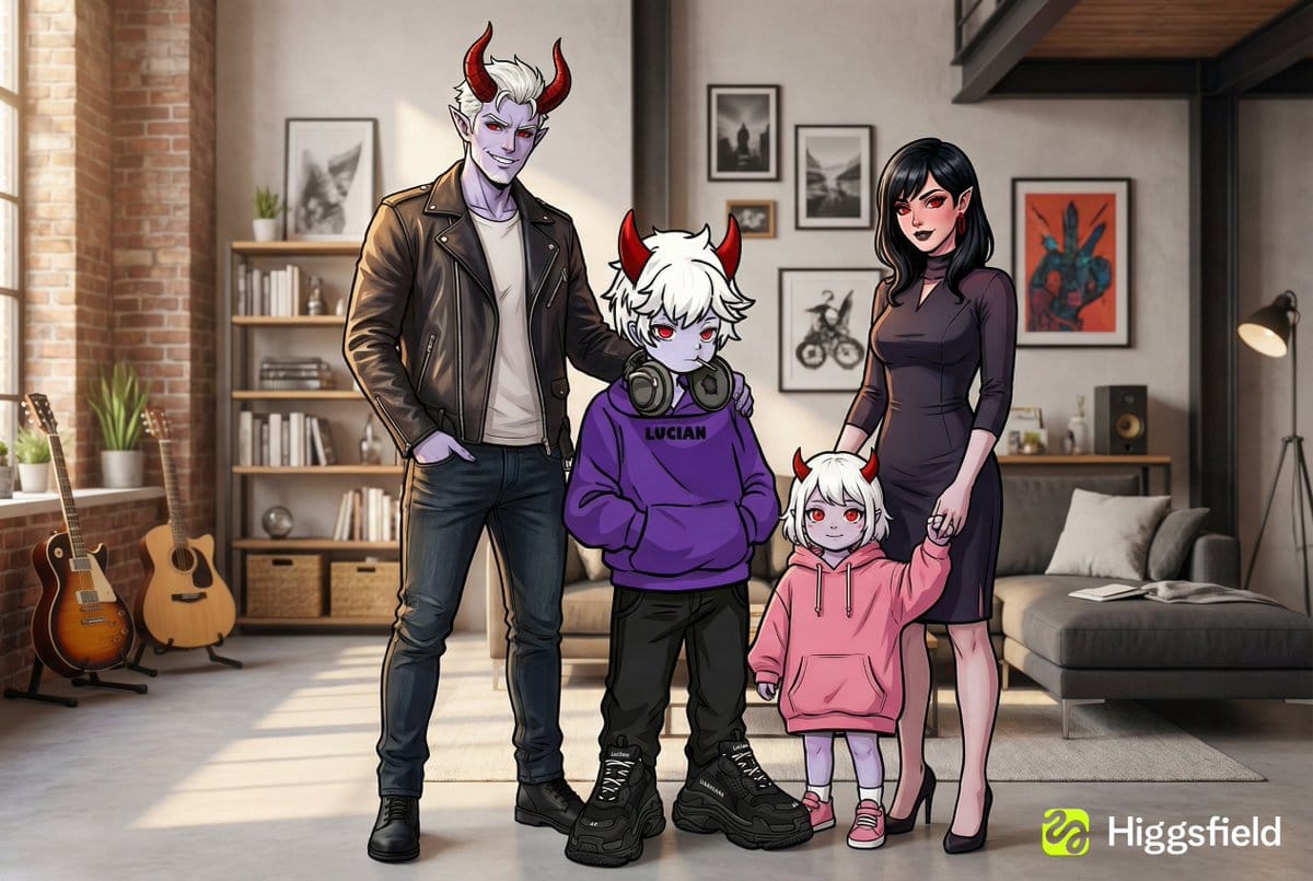 Family Photo Generation from Single Character Image