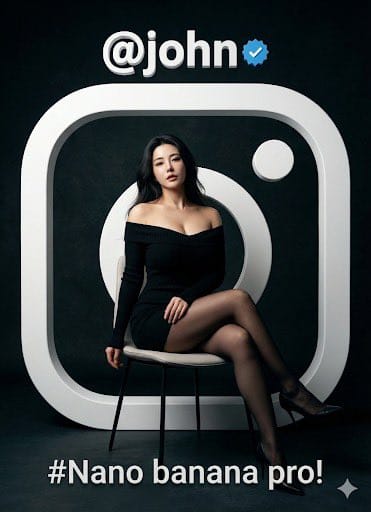 Fashion Portrait with TikTok Frame Overlay