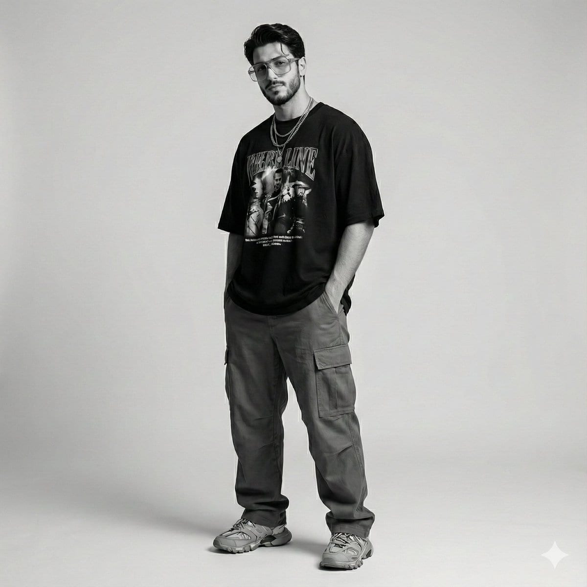 Gen-Z Streetwear Editorial Portrait