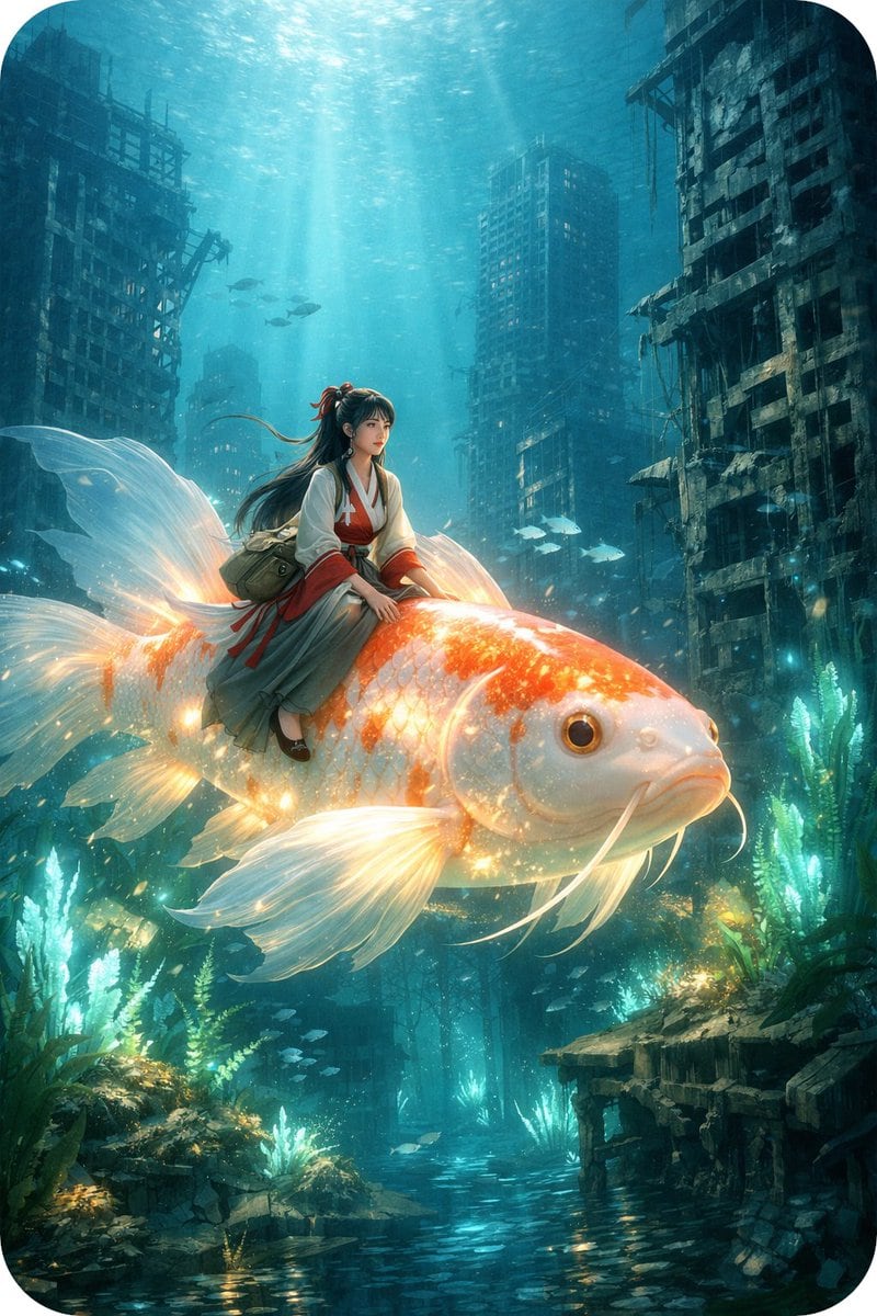 Generating a Post-Apocalyptic Underwater City Scene