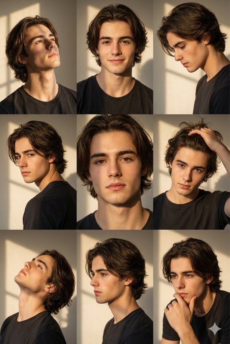 Golden Hour Portrait Collage Prompt