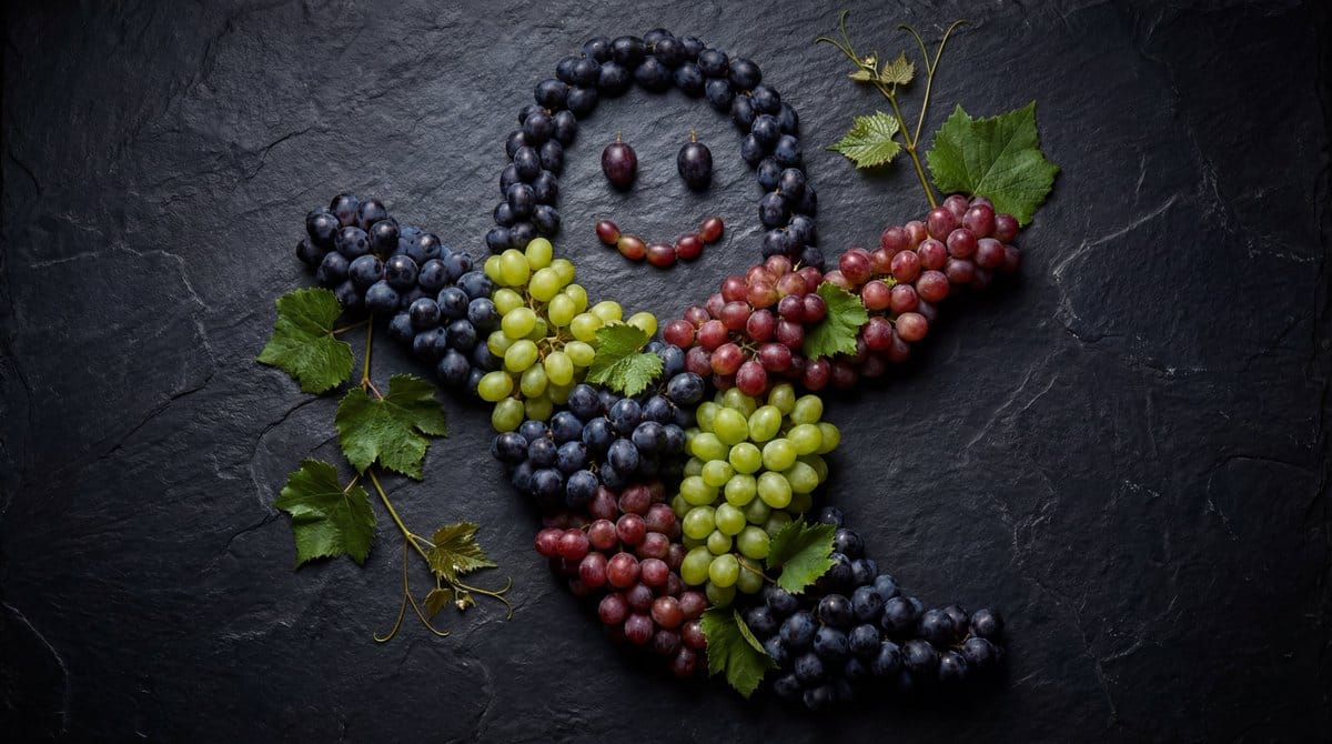 Grapes Arranged as a Ghost