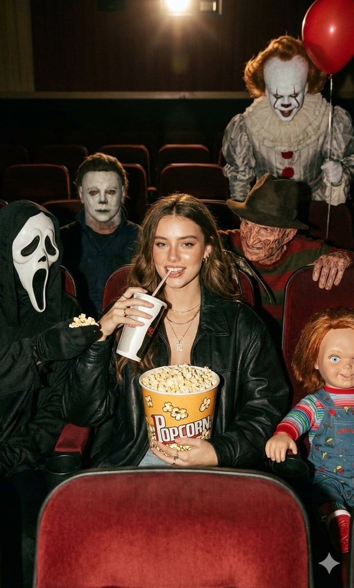 Halloween Horror Movie Theater Prompt