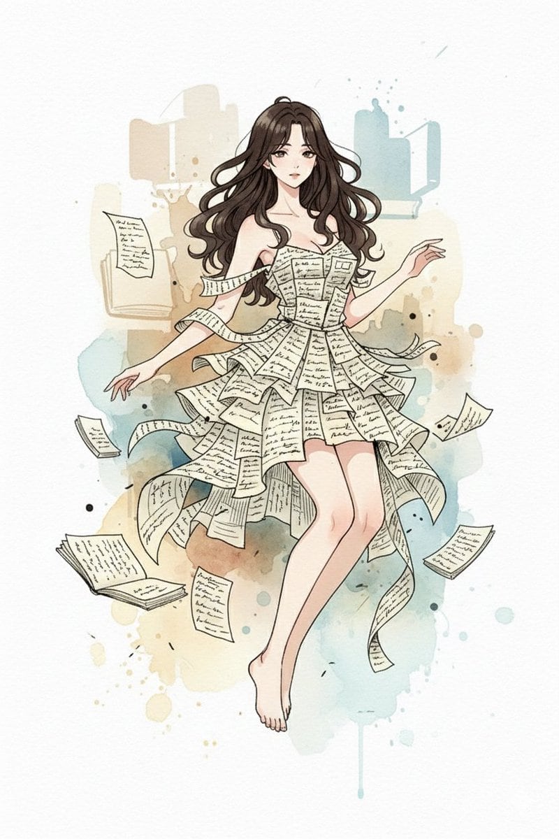 Hand-drawn mixed-media illustration prompt for Gemini Nano Banana Pro