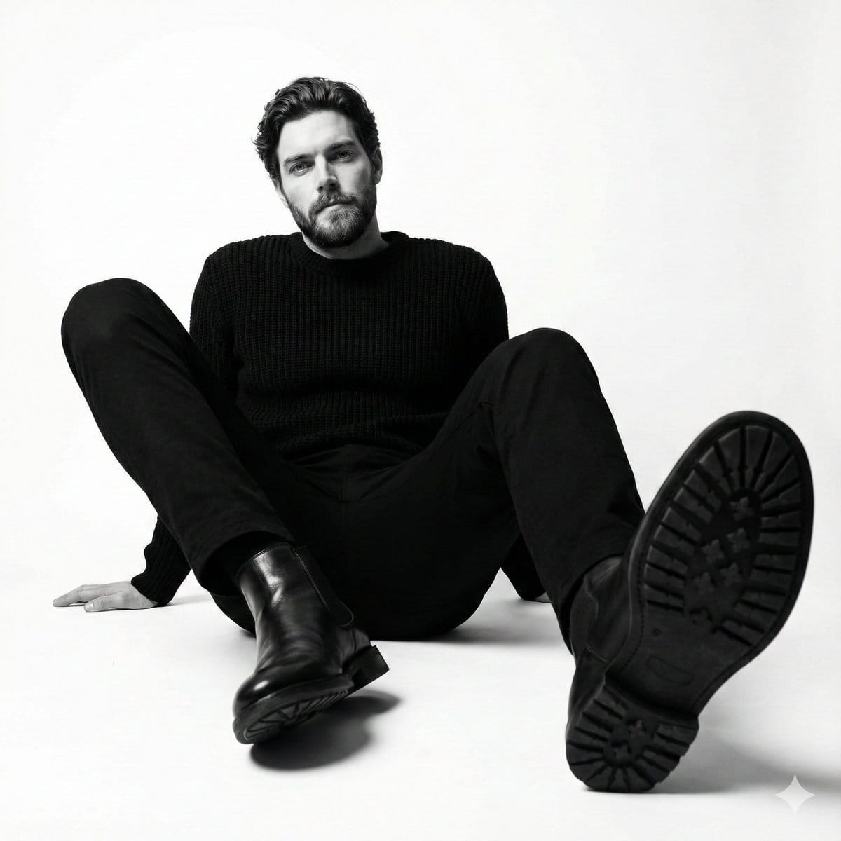 High-Contrast Black and White Fashion Photography