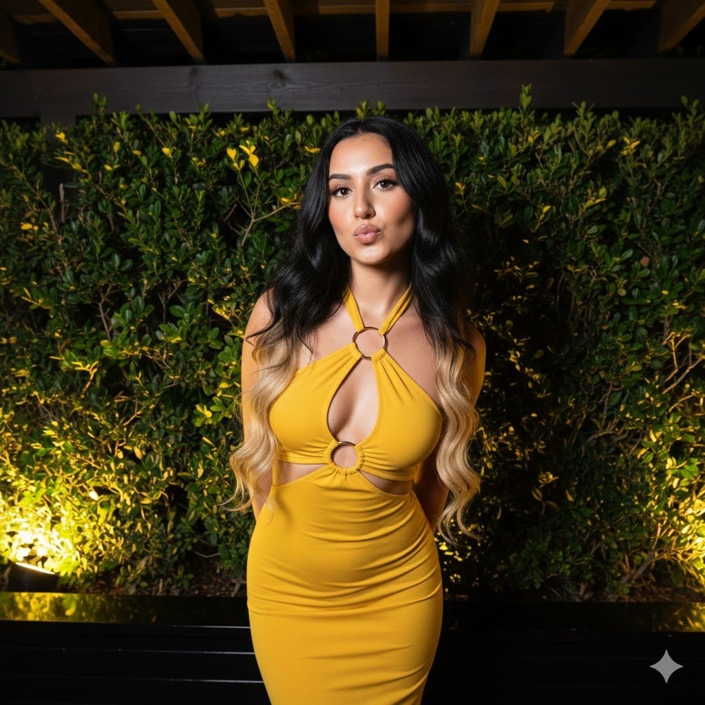 High-Contrast Nightlife Portrait Prompt with Flash Photography Aesthetic