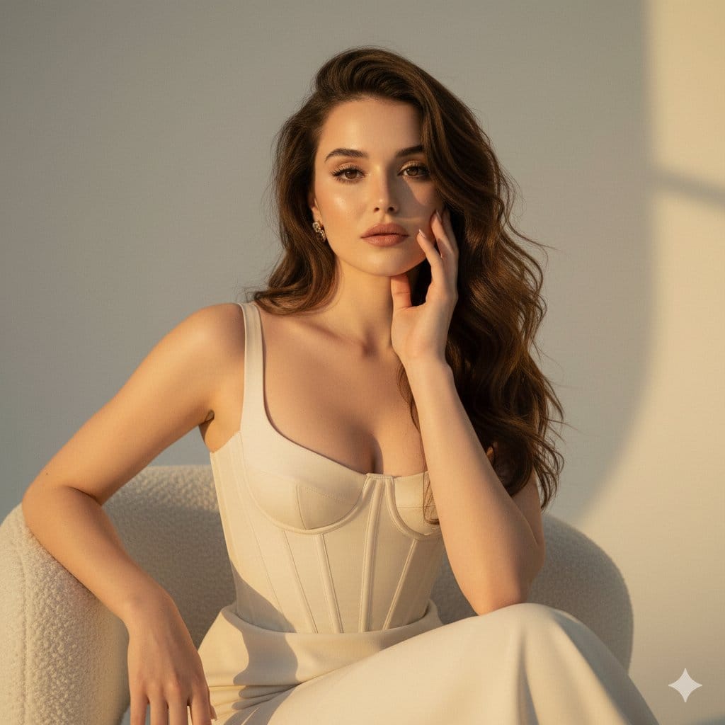 High-Fashion Editorial Golden Hour Portrait