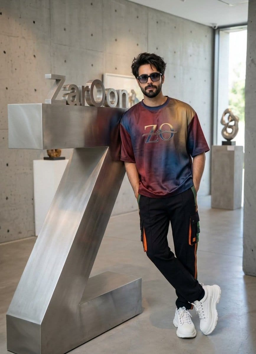 High-Fashion Industrial Art Gallery Portrait Prompt