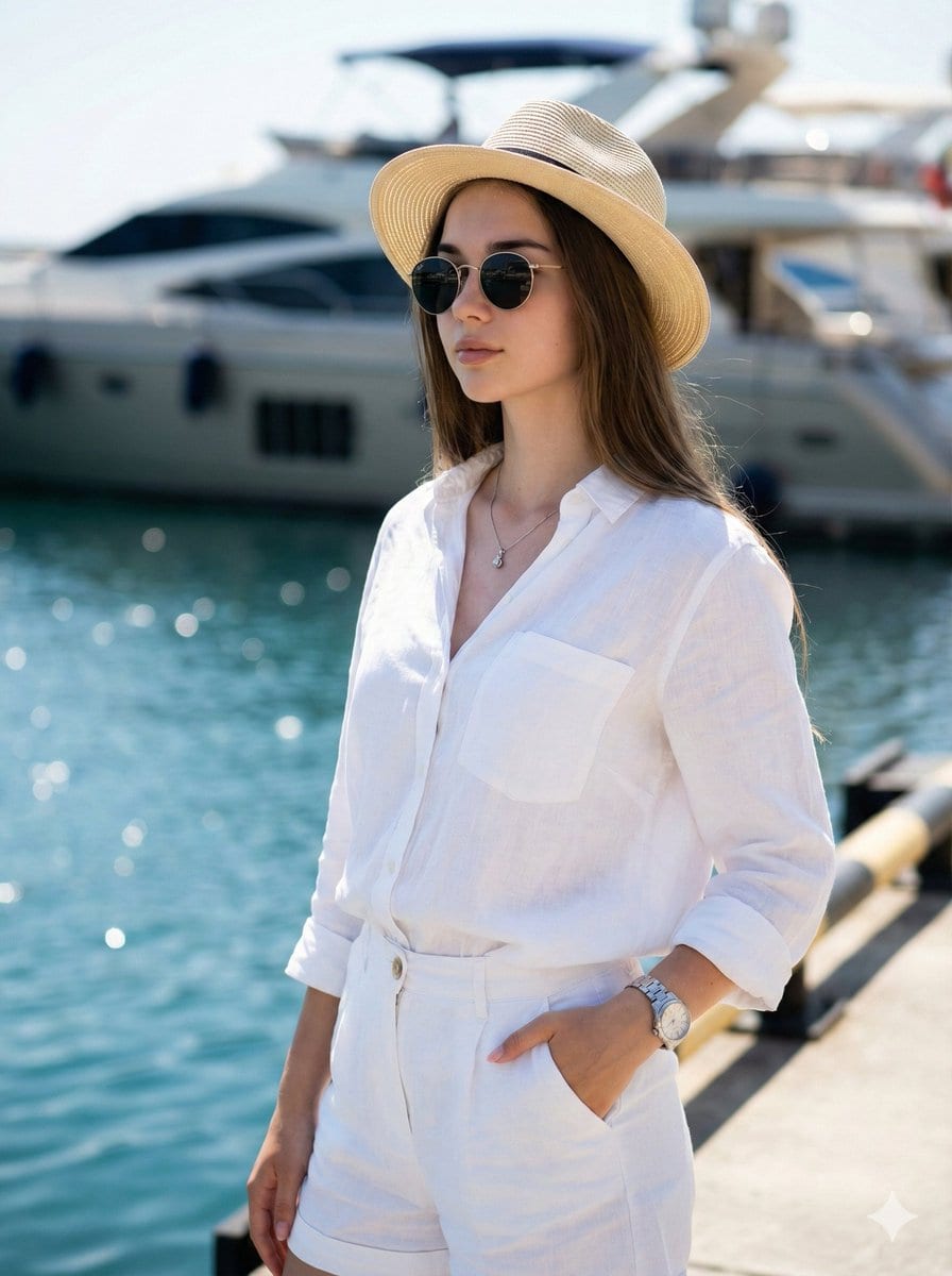 High-Fashion Marina Editorial Prompt with Strict Identity Lock