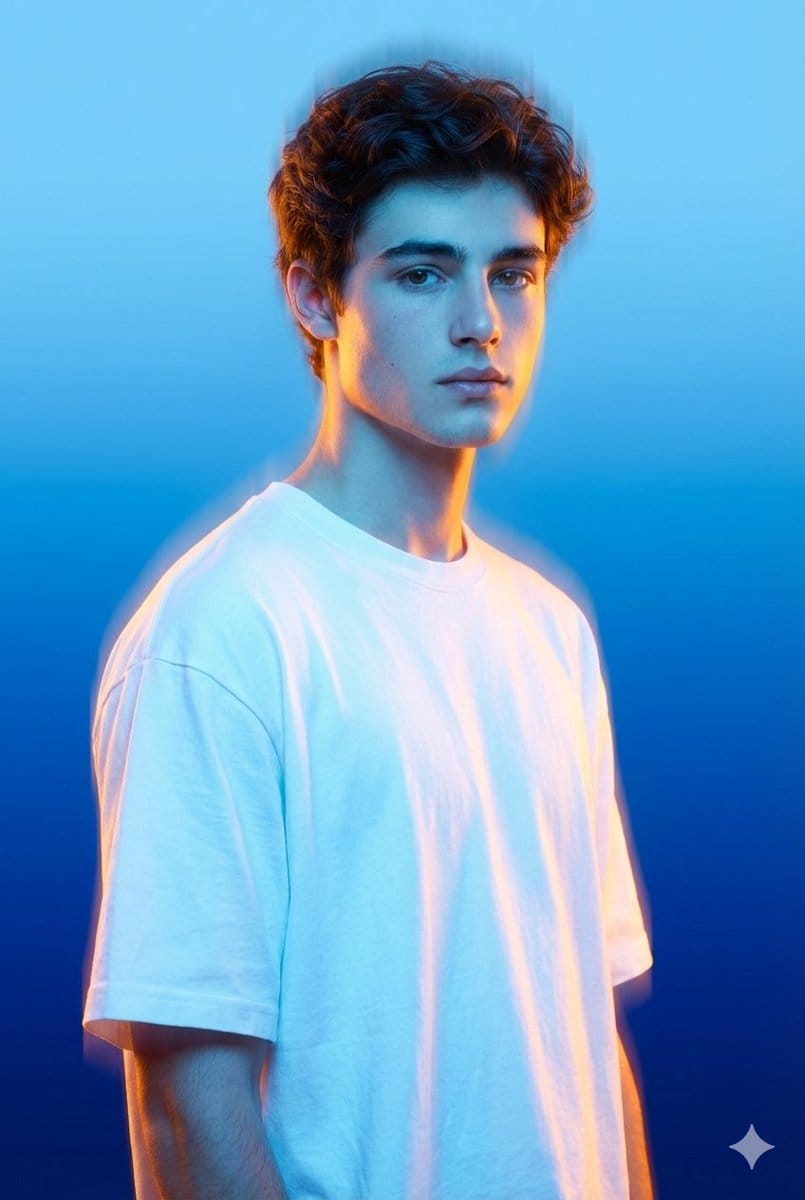 High-Fashion Multi-Exposure Portrait Prompt