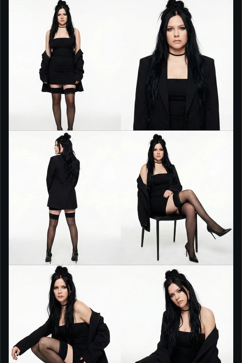 High-Fashion Studio Collage with Identity Lock Prompt