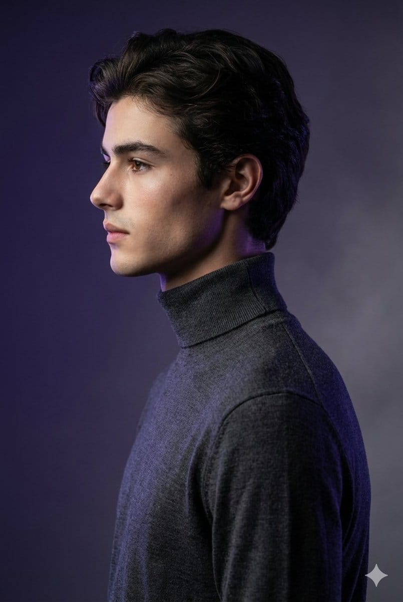 High-Fashion Studio Portrait with Identity Lock