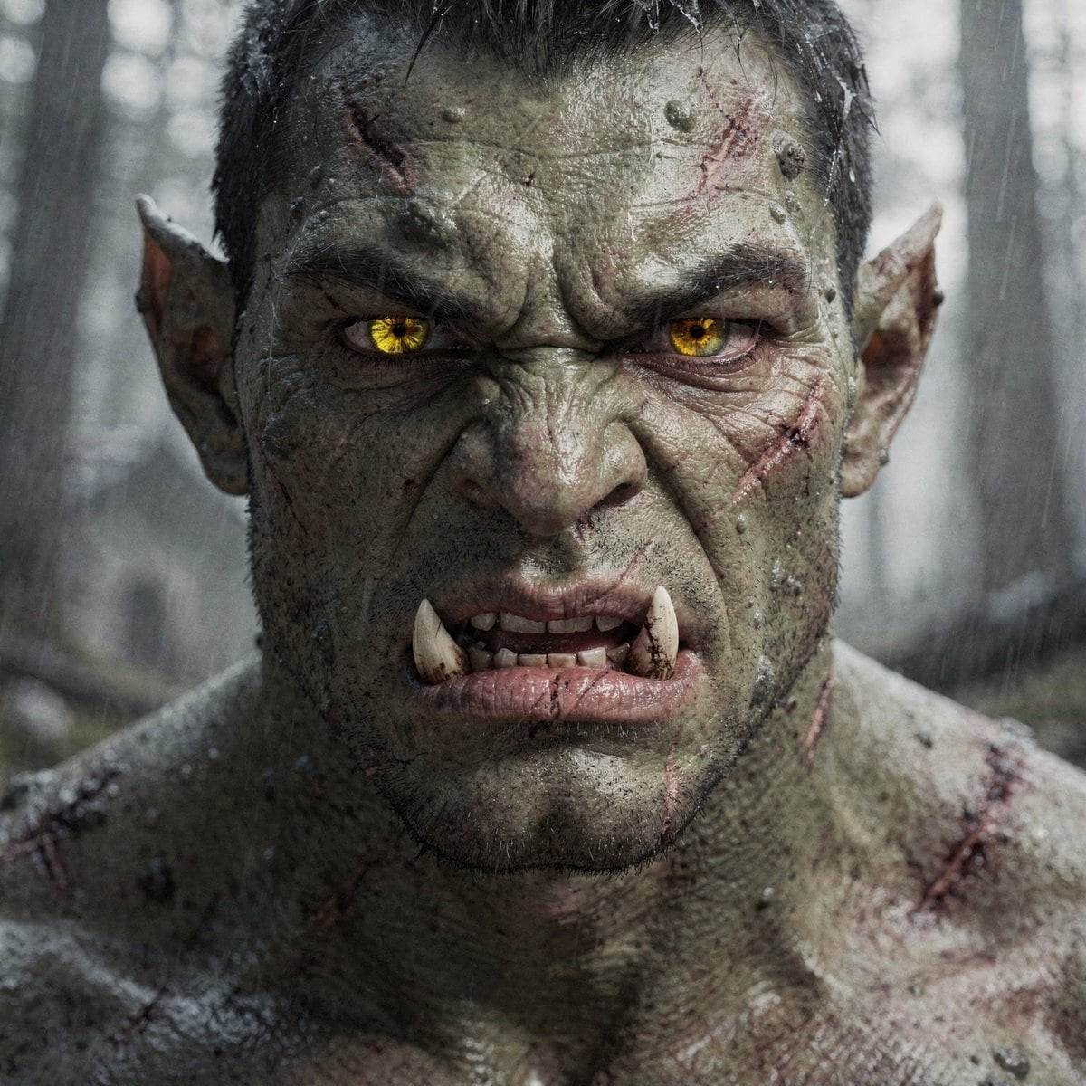 Hyper-Real Orc Realism Test Prompt