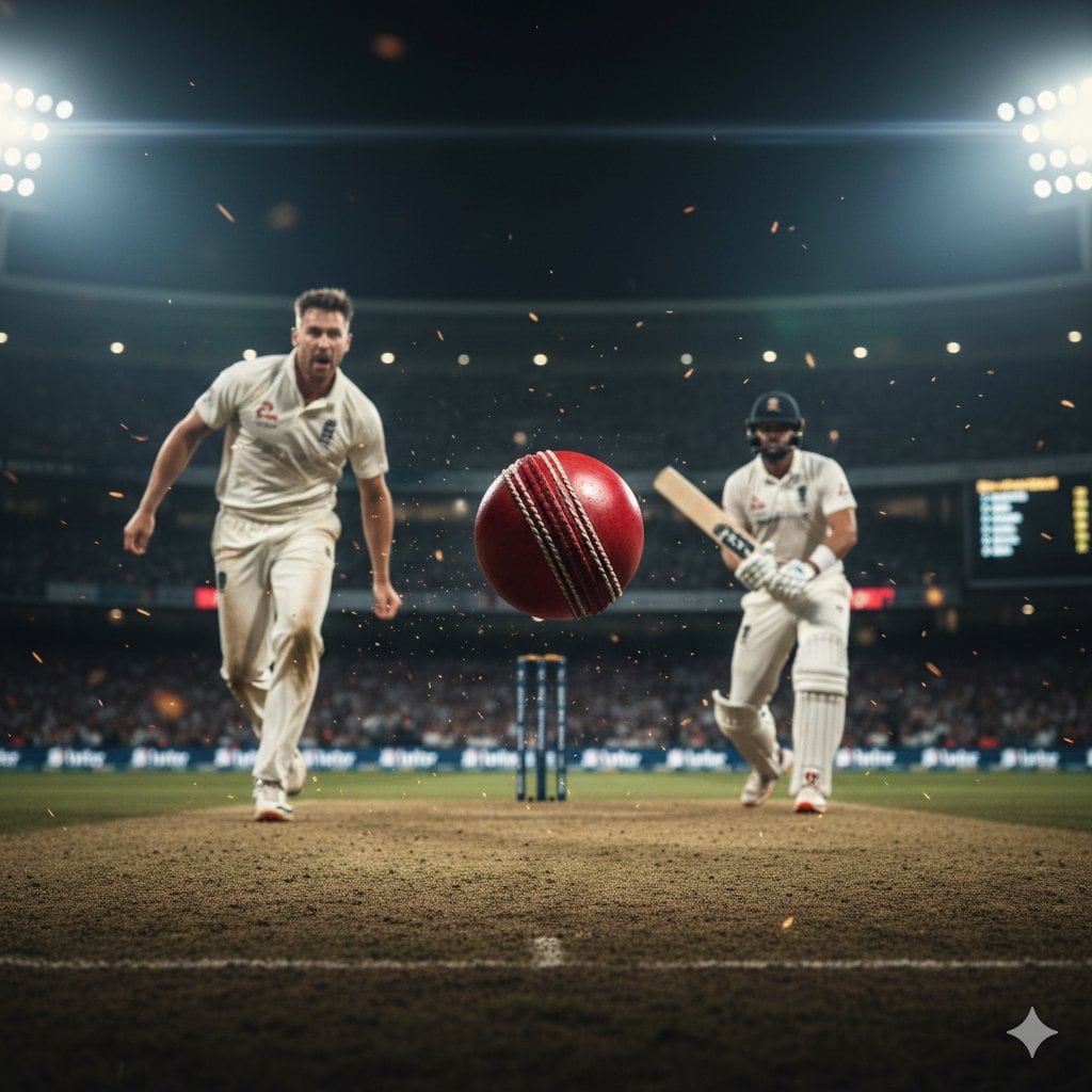 Hyper-realistic cinematic cricket scene prompt for Gemini App