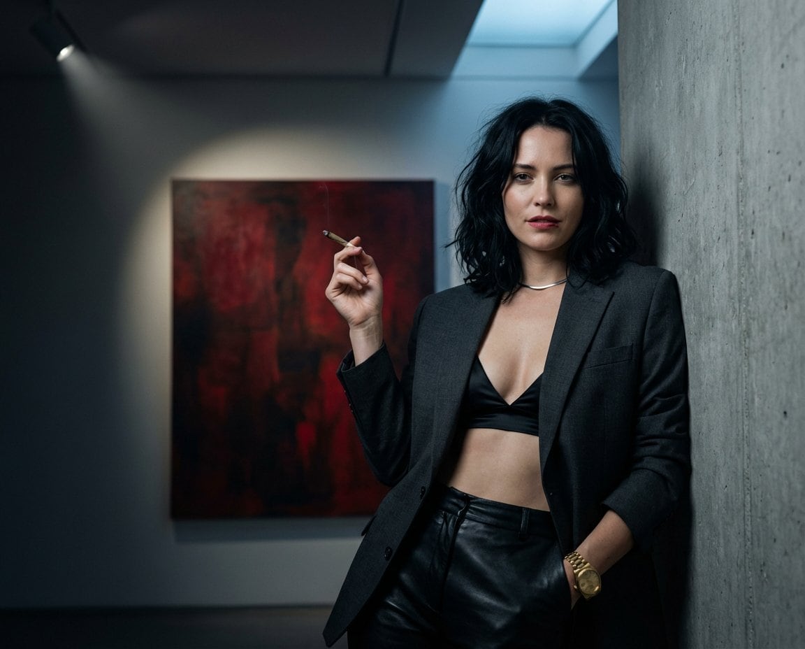 Hyper-Realistic Cinematic Portrait of an Art Dealer