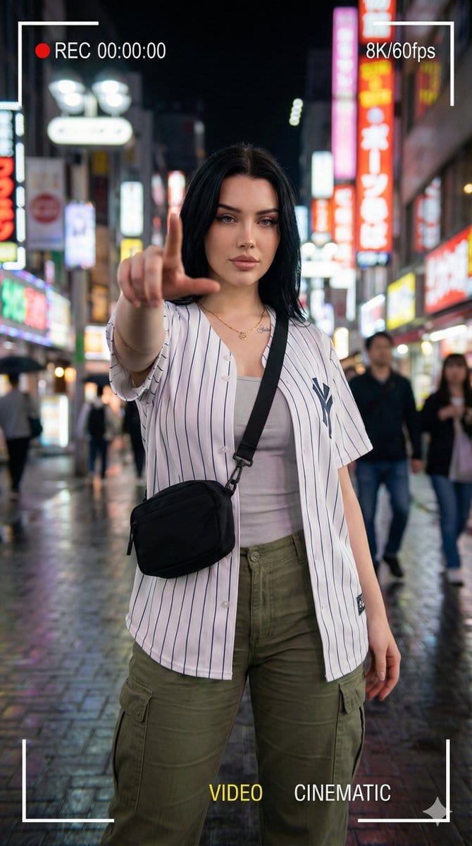 Hyper-realistic Cinematic Portrait with Neon Urban Aesthetic