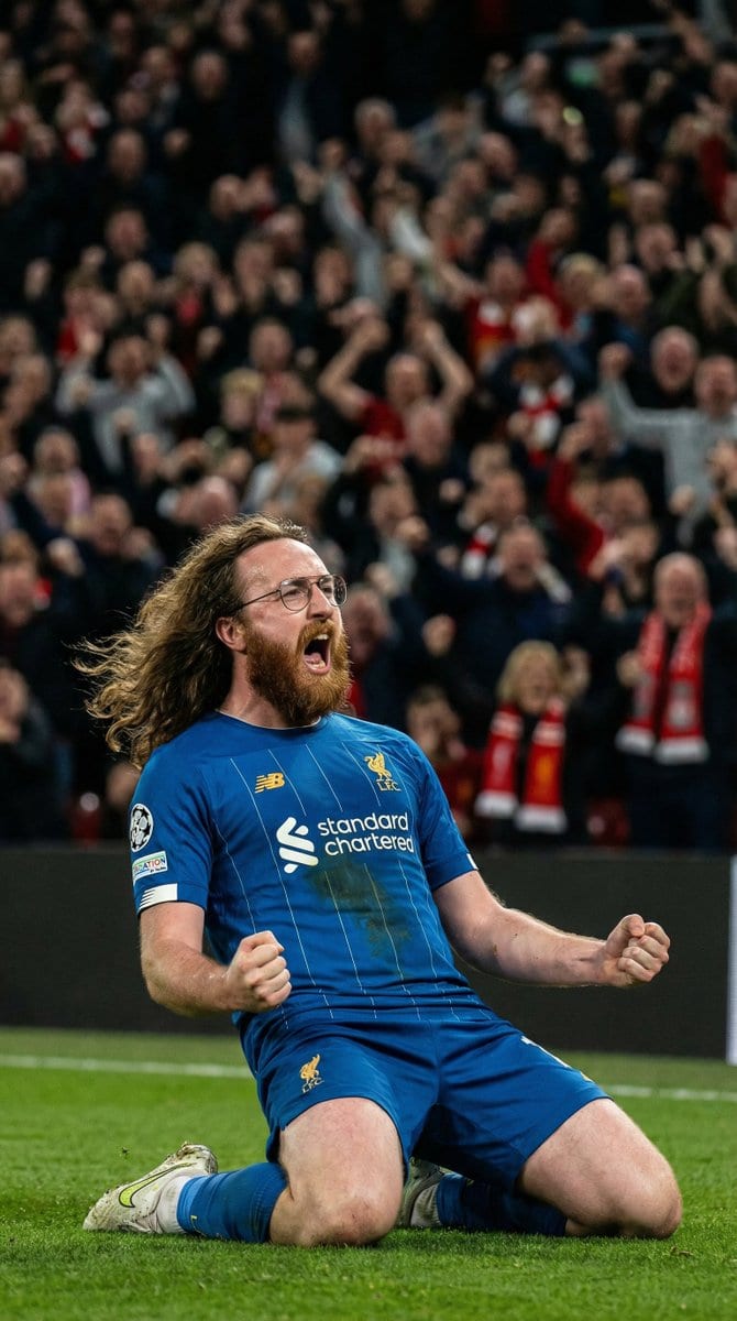 Hyper-Realistic Football Goal Celebration