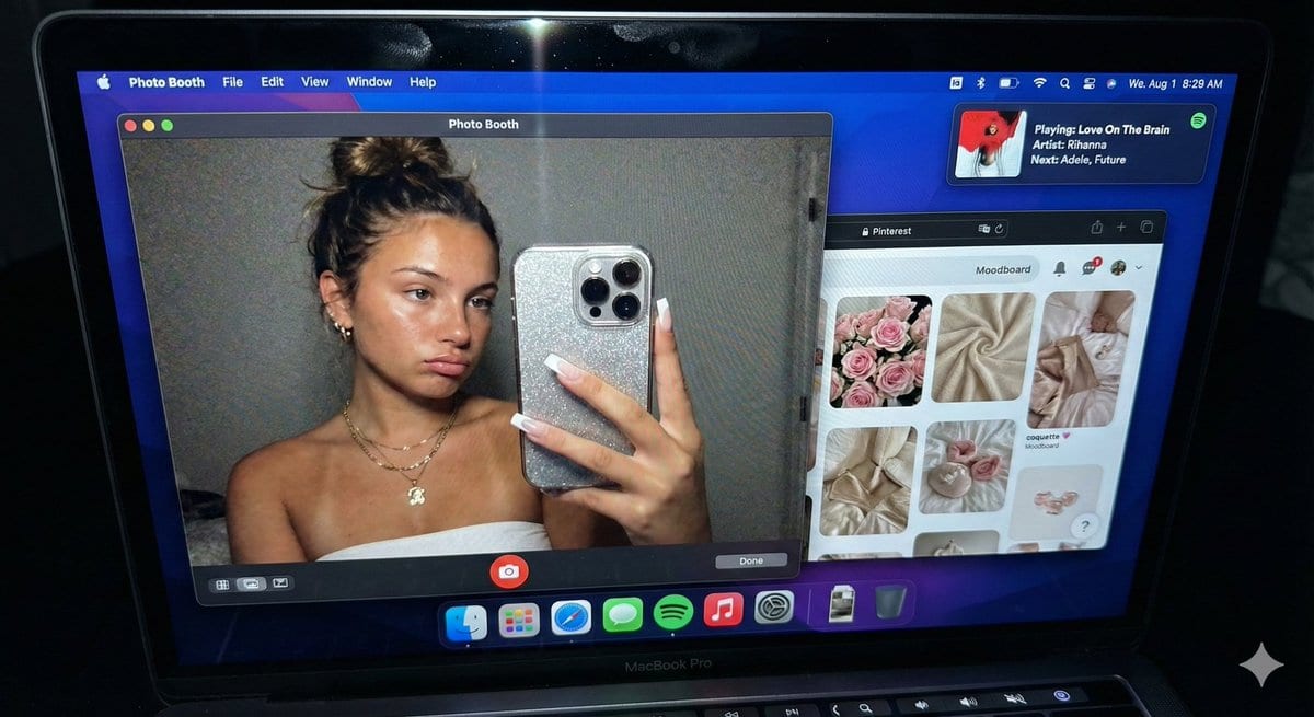 Hyper-realistic MacBook Screen POV Shot Prompt - AI Prompt