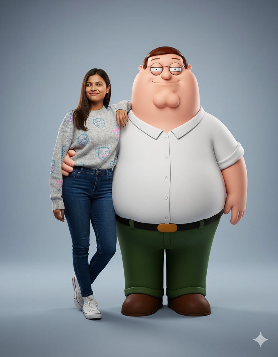 Hyper-realistic Portrait with Family Guy 3D Characters