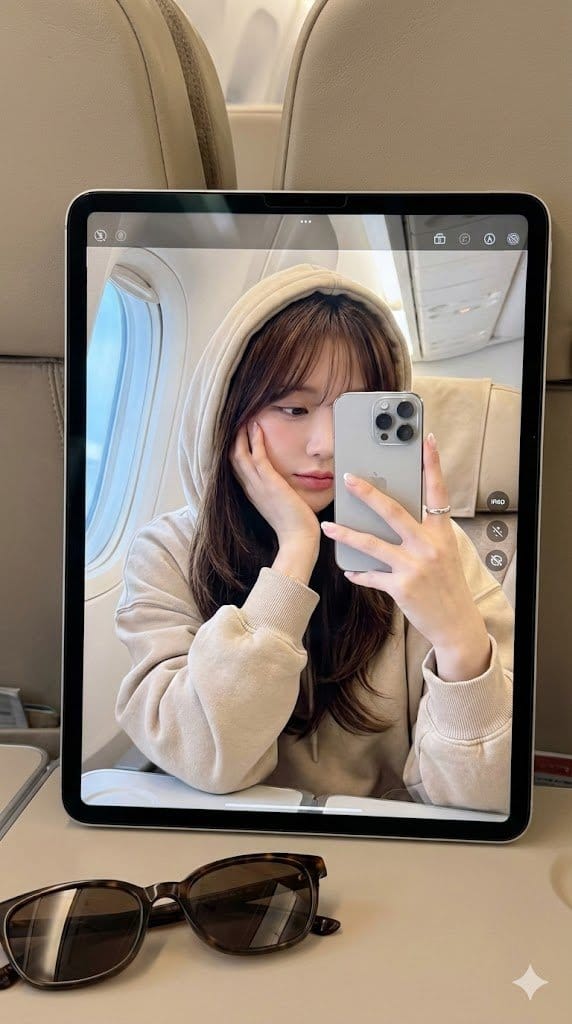 Hyper-Realistic Reflection Portrait Prompt