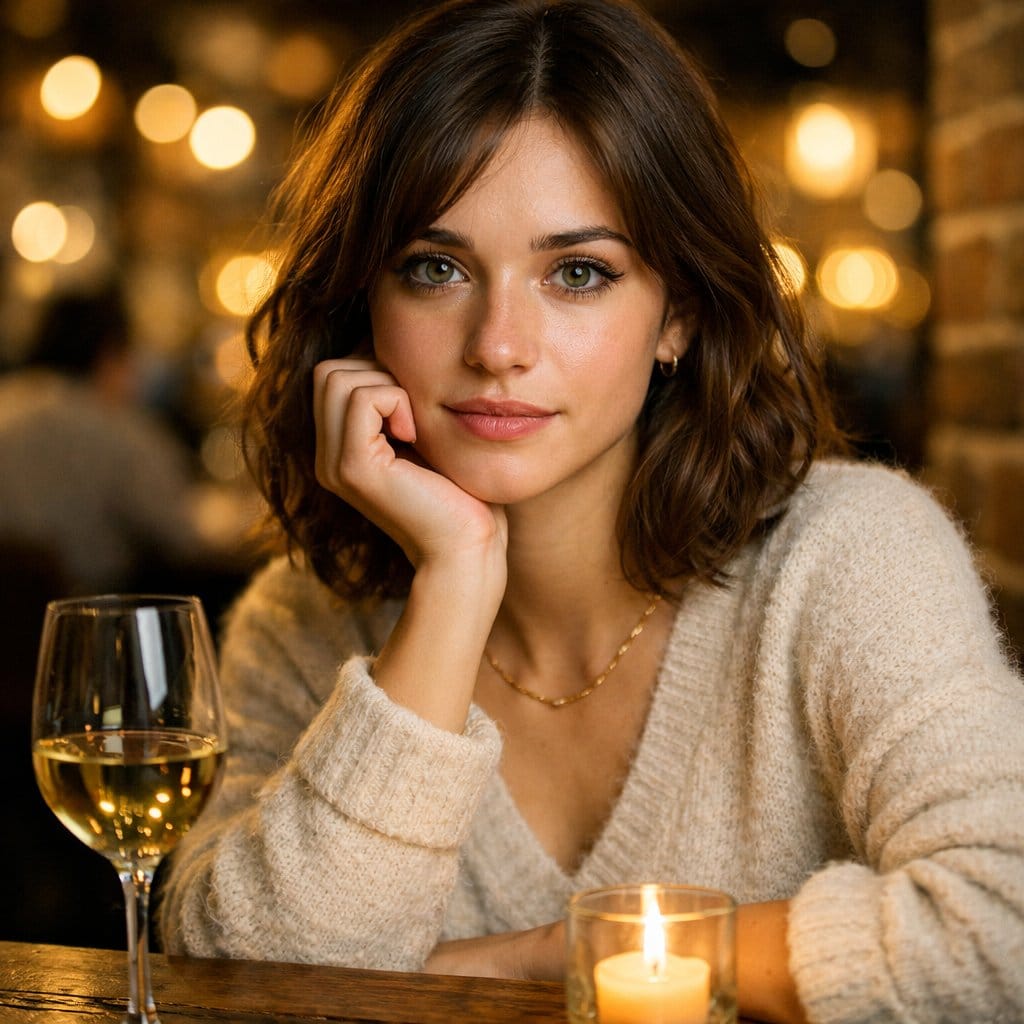 Hyper-Realistic Restaurant Portrait with Rembrandt Lighting