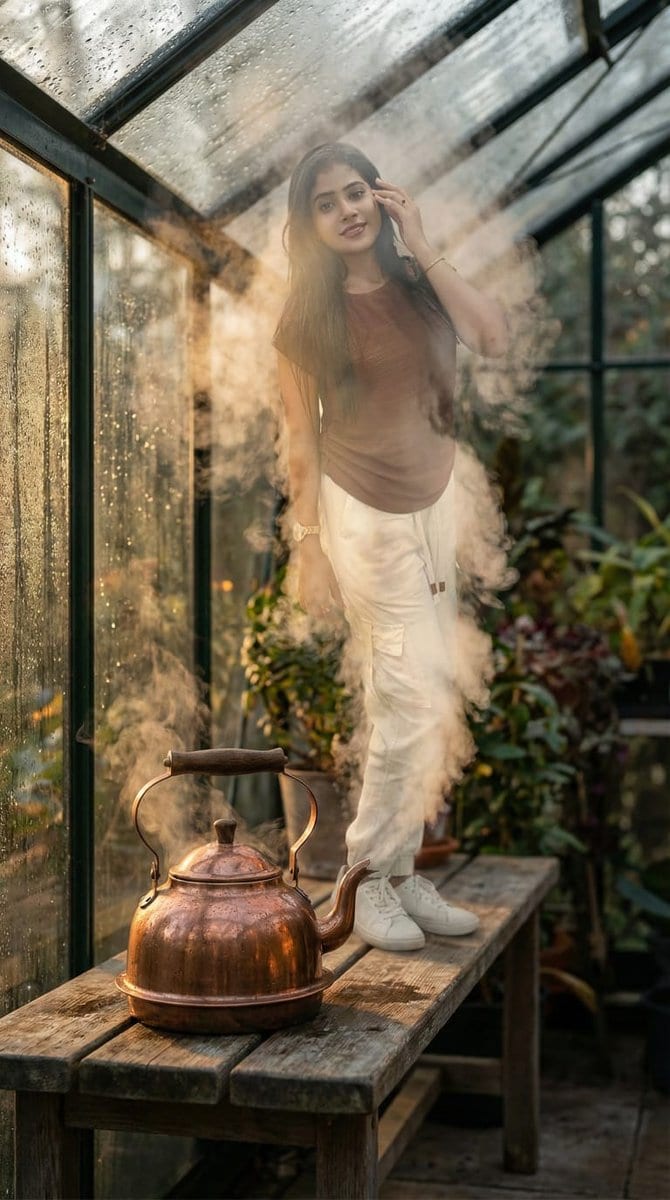 Hyper-Realistic Steam Figure of a Person