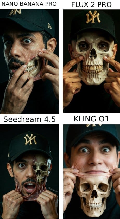 Hyper-Realistic Surreal Horror Portrait