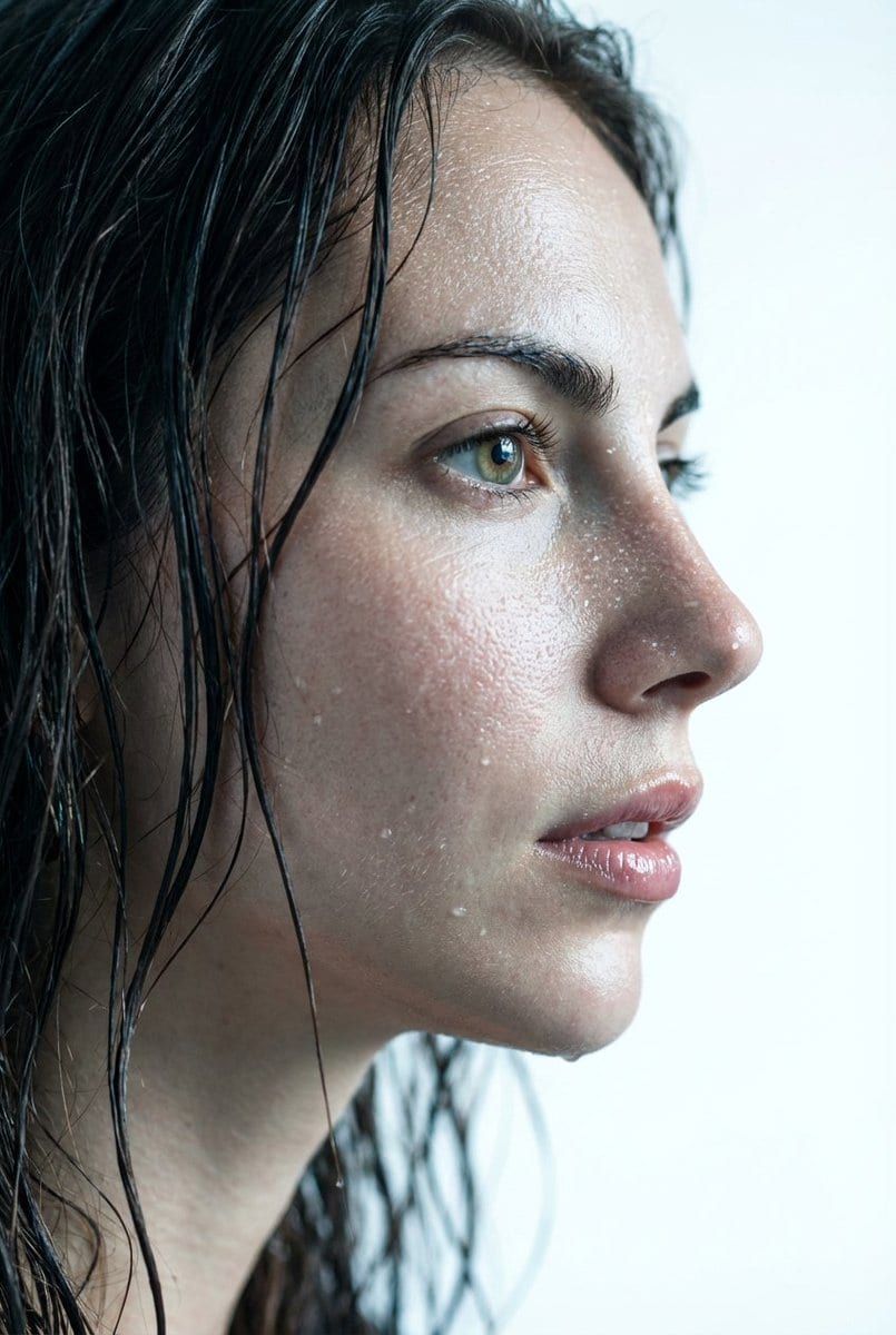 Hyper-Realistic Wet Skin Texture Prompt for Nano Banana Pro