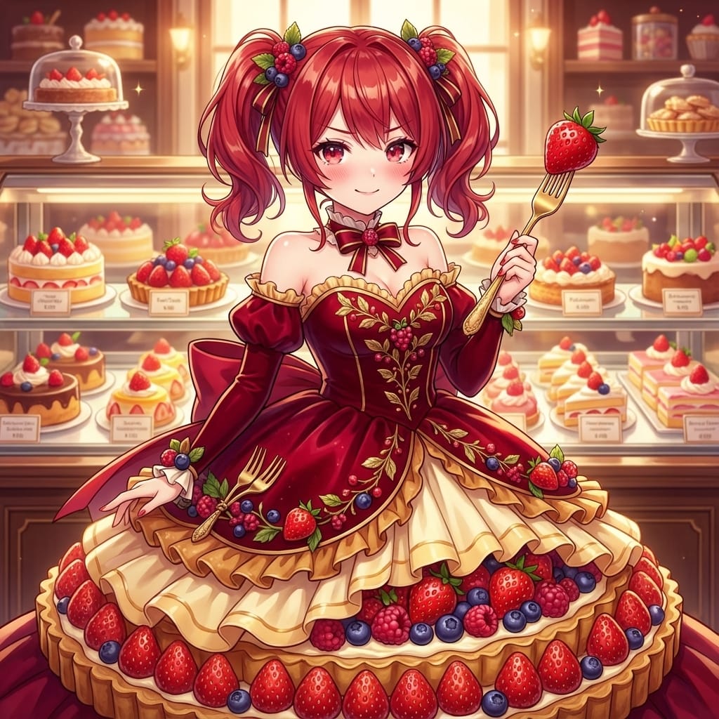 Image Conversion to Berry Tart Dress Style