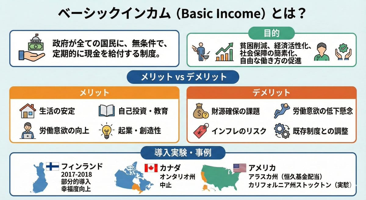 Image summarizing basic income
