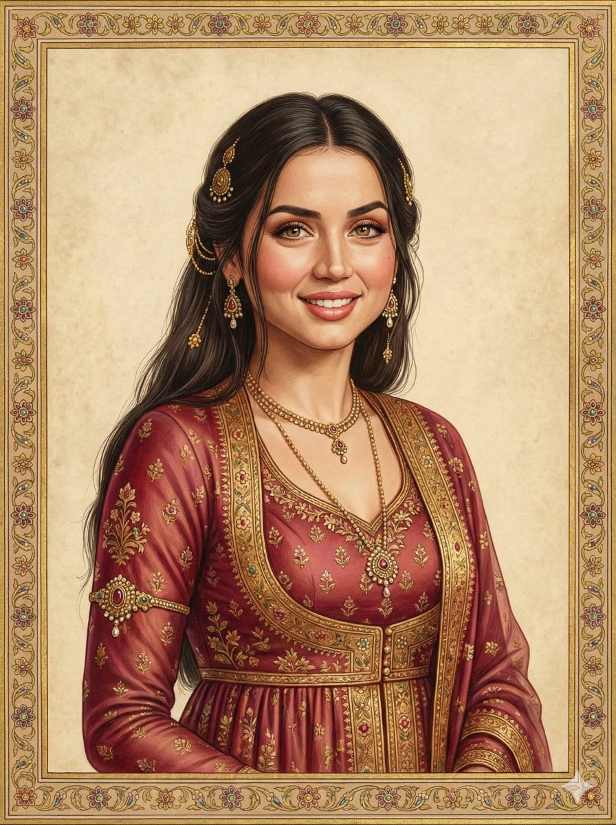 Indian Miniature Painting from Photo Reference