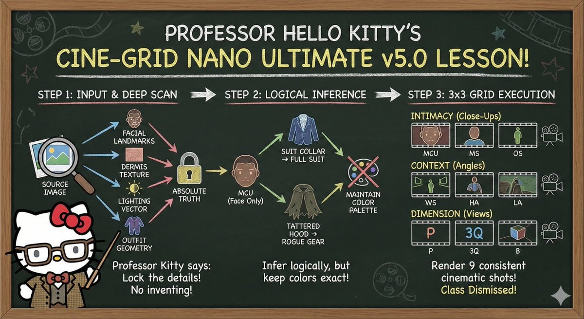 Informative Page Generation Prompt (Professor Hello Kitty)