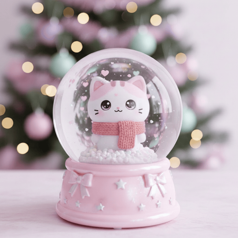 Kawaii Character Snow Globes