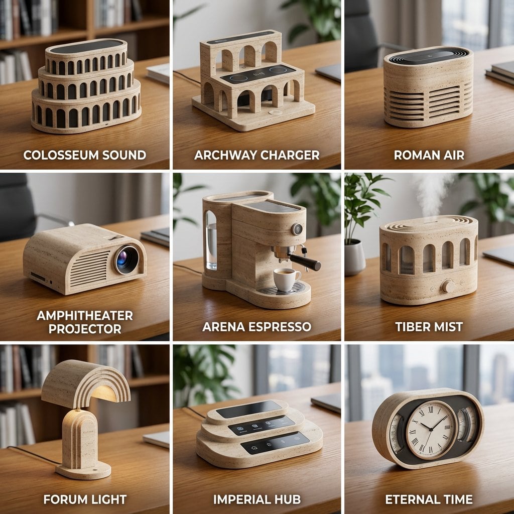 Landmark to Desk Gadget Transformation Prompt